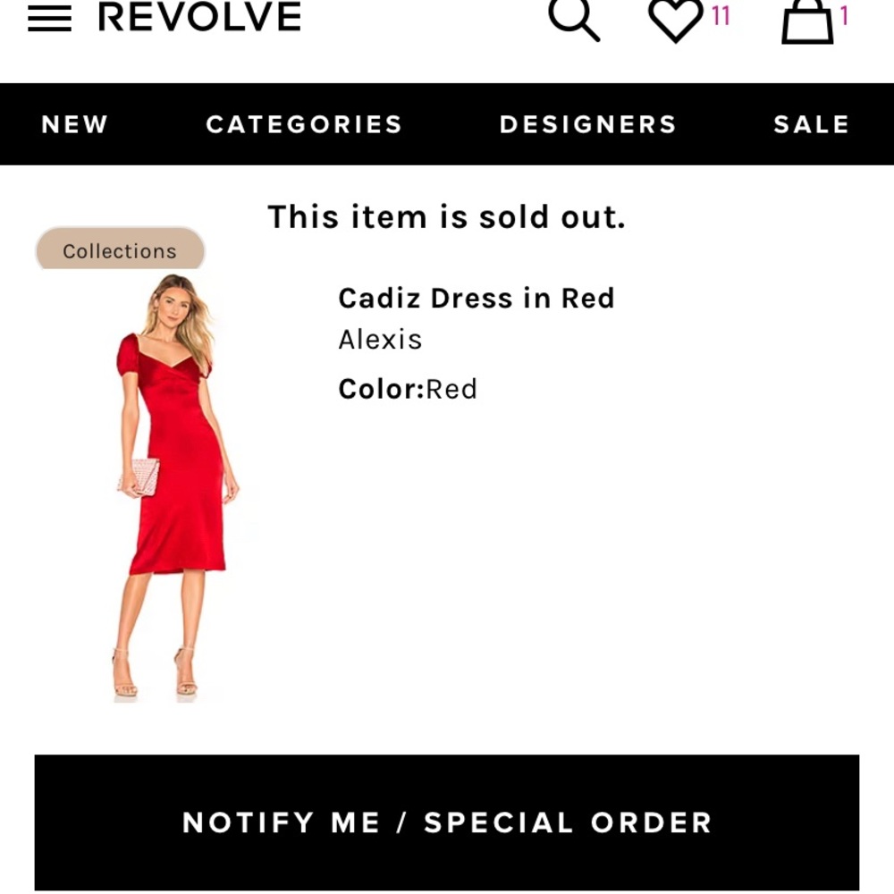 Alexis CADIZ Red dress